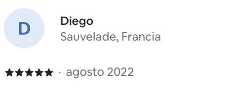 Recensione 5 stelle di Diego — ospite da Sauvelade, Francia