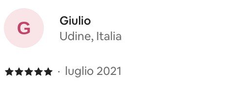 Recensione 5 stelle di Giulio — ospite da Udine, Italia